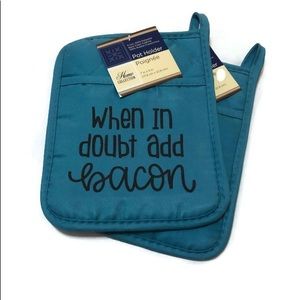 2-pk Silicone Potholder Mittens